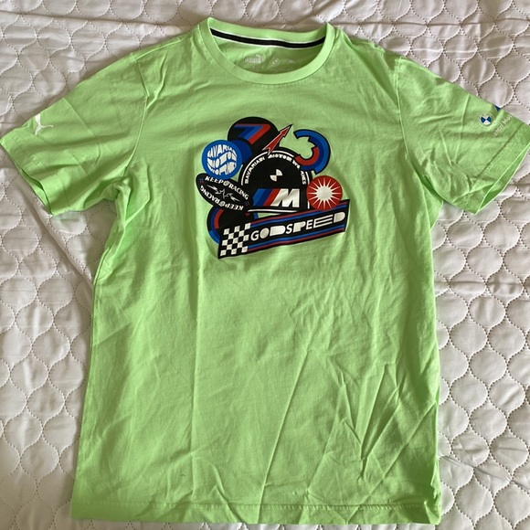Men’s Puma BMW Motorsport T-Shirt, Green, Size = M - Picture 5 of 5